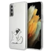 Чехол Karl Lagerfeld Choupette Fun для Samsung Galaxy S21 Plus Transparent (KLHCS21MCFNRC)