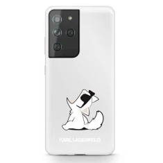 Чехол Karl Lagerfeld Choupette Fun для Samsung Galaxy S21 Ultra Transparent (KLHCS21LCFNRC)