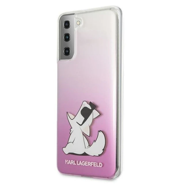 Чохол Karl Lagerfeld Choupette Fun для Samsung Galaxy S21 Plus Pink (KLHCS21MCFNRCPI)