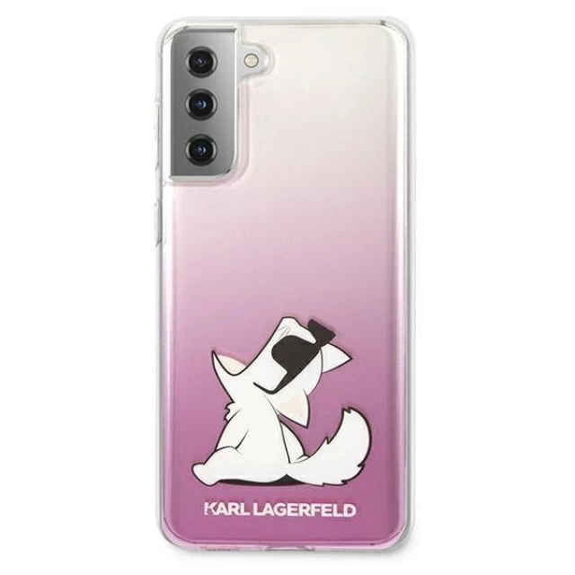 Чохол Karl Lagerfeld Choupette Fun для Samsung Galaxy S21 Plus Pink (KLHCS21MCFNRCPI)