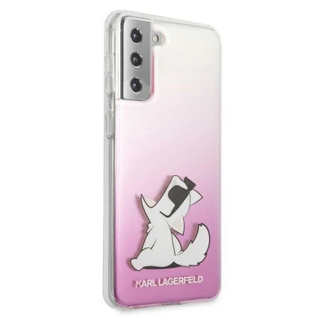 Чохол Karl Lagerfeld Choupette Fun для Samsung Galaxy S21 Plus Pink (KLHCS21MCFNRCPI)