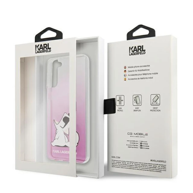 Чохол Karl Lagerfeld Choupette Fun для Samsung Galaxy S21 Plus Pink (KLHCS21MCFNRCPI)