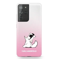 Чехол Karl Lagerfeld Choupette Fun для Samsung Galaxy S21 Ultra Pink (KLHCS21LCFNRCPI)