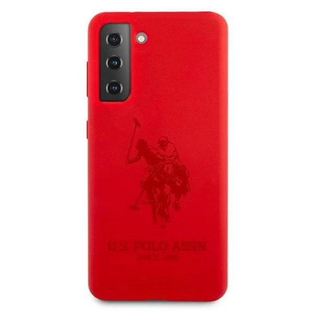 Чохол U.S. Polo Assn Silicone On Tone для Samsung Galaxy S21 G991 Red (USHCS21SSLHRTRE)