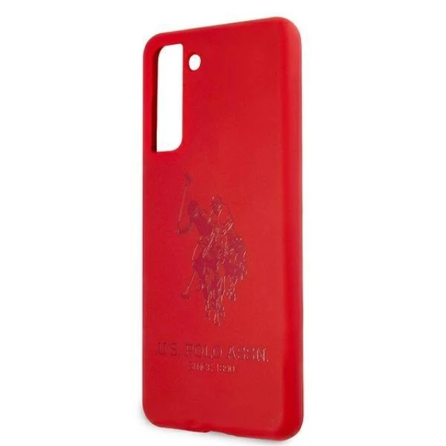 Чохол U.S. Polo Assn Silicone On Tone для Samsung Galaxy S21 G991 Red (USHCS21SSLHRTRE)