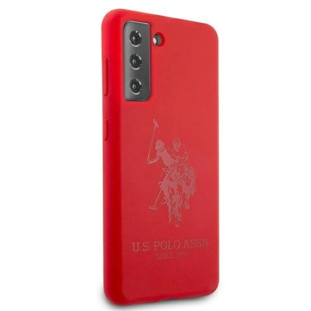 Чохол U.S. Polo Assn Silicone On Tone для Samsung Galaxy S21+ G996 Red (USHCS21MSLHRTRE)