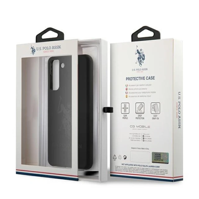 Чохол U.S. Polo Assn Silicone On Tone для Samsung Galaxy S21 G991 Black (USHCS21SSLHRTBK)