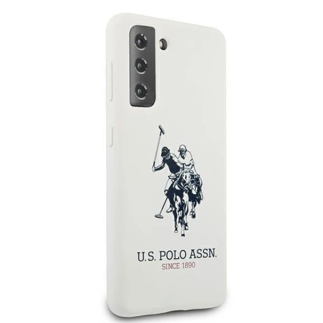 Чохол U.S. Polo Assn Silicone Collection для Samsung Galaxy S21 G991 White (USHCS21SSLHRWH)