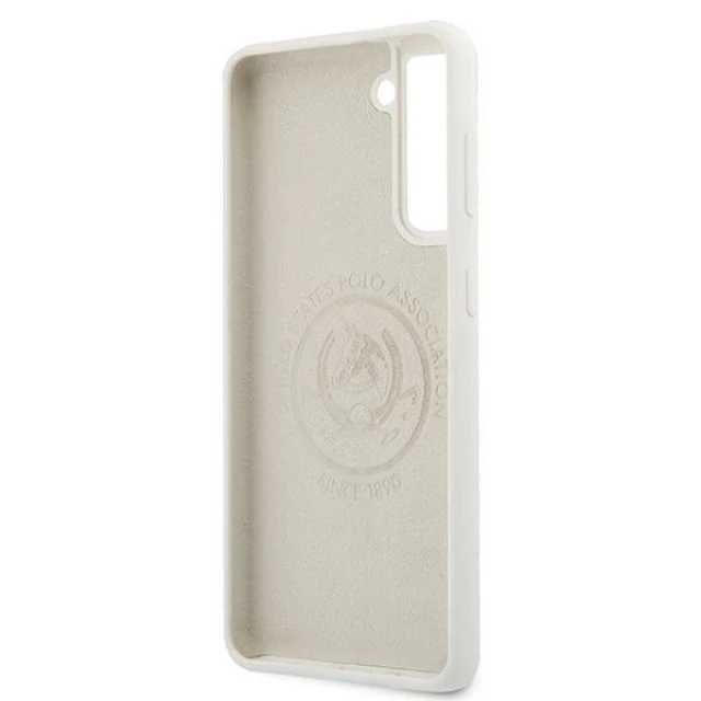 Чохол U.S. Polo Assn Silicone Collection для Samsung Galaxy S21 G991 White (USHCS21SSLHRWH)