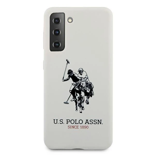 Чохол U.S. Polo Assn Silicone Logo для Samsung Galaxy S21+ G996 White (USHCS21MSLHRWH)