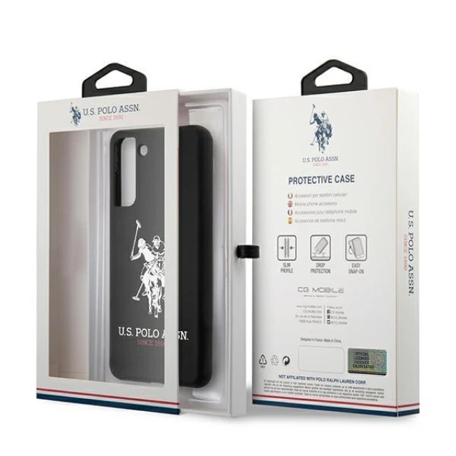 Чохол U.S. Polo Assn Silicone Logo для Samsung Galaxy S21 G991 Black (USHCS21SSLHRBK)