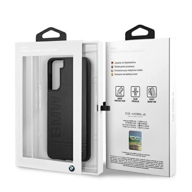 Чохол BMW для Samsung Galaxy S21 Plus G996 Signature Logo Imprint Black (BMHCS21MSLLBK)