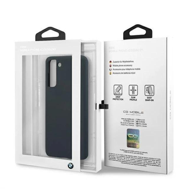 Чохол BMW для Samsung Galaxy S21 Plus G996 Silicone Signature Navy (BMHCS21MSILNA)