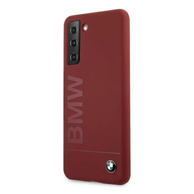 Чохол BMW для Samsung Galaxy S21 Plus G996 Silicone Signature Logo Red (BMHCS21MSLBLRE)