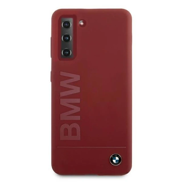 Чохол BMW для Samsung Galaxy S21 Plus G996 Silicone Signature Logo Red (BMHCS21MSLBLRE)