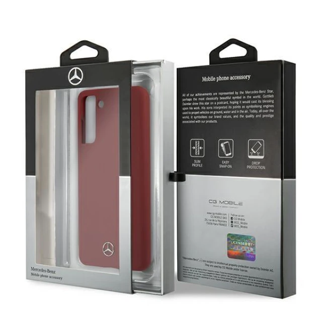 Чохол Mercedes для Samsung Galaxy S21 G991 Silicone Line Red (MEHCS21SSILRE)