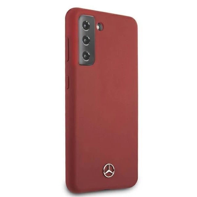Чехол Mercedes для Samsung Galaxy S21 Plus G996 Silicone Line Red (MEHCS21MSILRE)