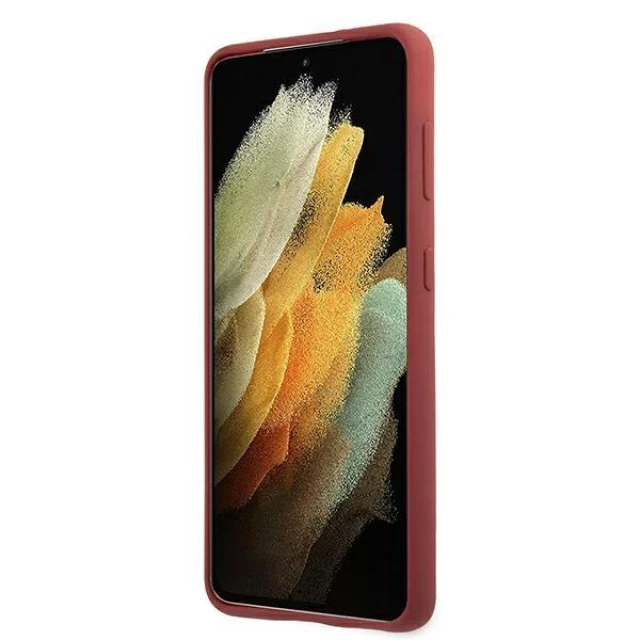 Чехол Mercedes для Samsung Galaxy S21 Plus G996 Silicone Line Red (MEHCS21MSILRE)