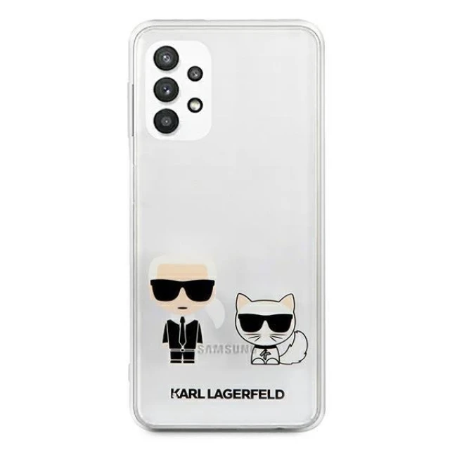 Чохол Karl Lagerfeld Karl and Choupette для Samsung Galaxy A32 Transparent (KLHCA32CKTR)