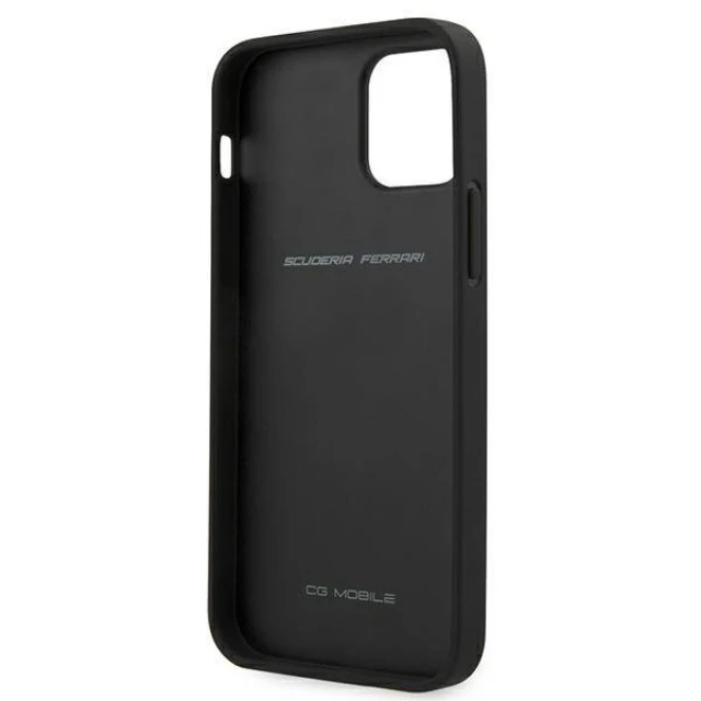 Чехол Ferrari для iPhone 12 Pro Max On Track Carbon Stripe Red (FESAXHCP12LRE)