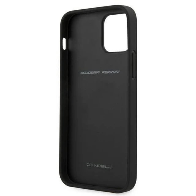 Чохол-книжка Ferrari для iPhone 12 mini On Track Carbon Stripe Black (FESAXHCP12SBK)