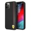 Чохол Ferrari для iPhone 12 Pro Max On Track Carbon Stripe Black (FESAXHCP12LBK)