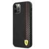 Чохол Ferrari для iPhone 12 Pro Max On Track Carbon Stripe Black (FESAXHCP12LBK)