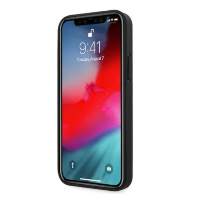 Чохол Ferrari для iPhone 12 Pro Max On Track Carbon Stripe Black (FESAXHCP12LBK)