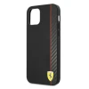 Чохол Ferrari для iPhone 12 Pro Max On Track Carbon Stripe Black (FESAXHCP12LBK)