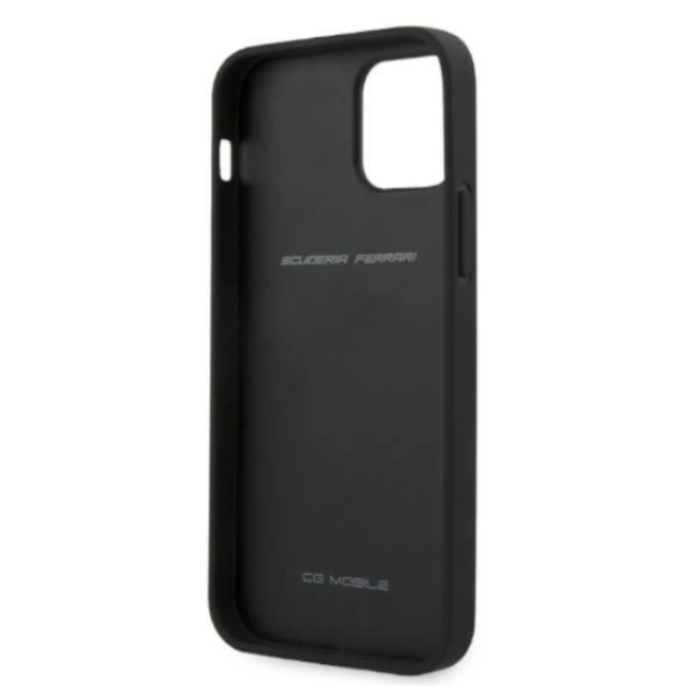 Чохол Ferrari для iPhone 12 Pro Max On Track Carbon Stripe Black (FESAXHCP12LBK)