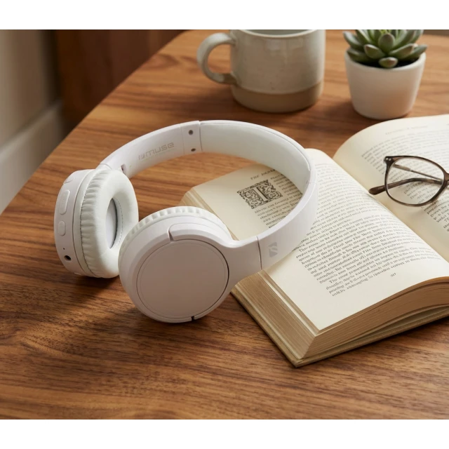 Навушники Muse M-272 BTW бездротові Bluetooth White (3701738900439)