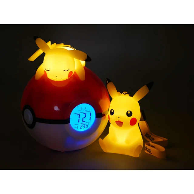 Будильник зі світлом TEKNOFUN Pokemon Pikachu 9 см (3760158113805)