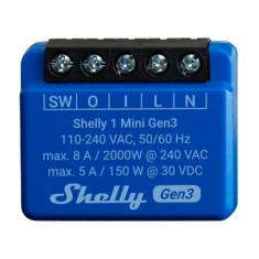 Контроллер Shelly 1 Mini Gen3 Wi-Fi/Bluetooth (1MiniGen3)