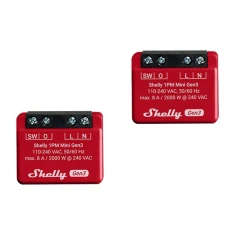 Набір 2 реле SHELLY 1PM Mini Gen3 Wi-Fi BT (1PMMiniGen3x2)