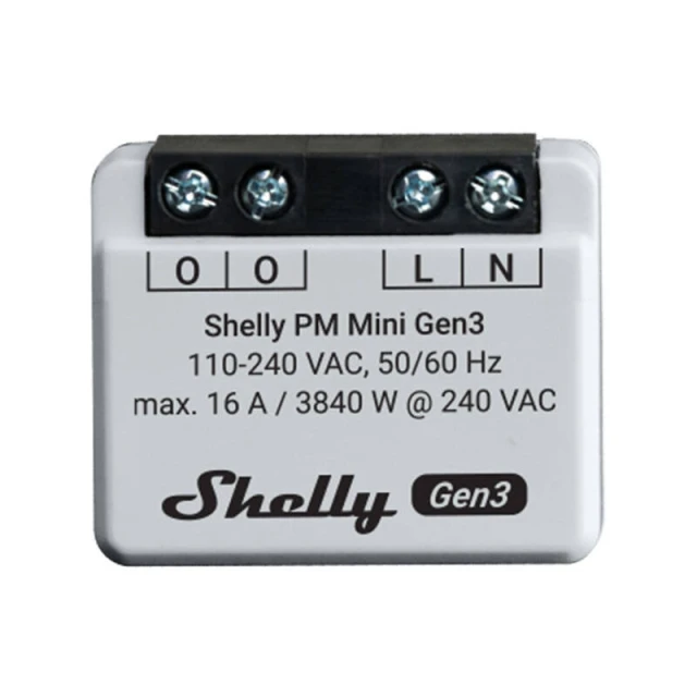 Контроллер SHELLY PM Mini Gen3 Wi-Fi/Bluetooth 2шт (PMMiniGen3x2)