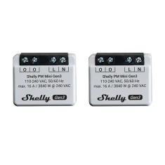 Контроллер SHELLY PM Mini Gen3 Wi-Fi/Bluetooth 2шт (PMMiniGen3x2)