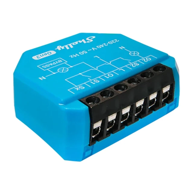 Реле Wi-Fi Shelly 2L Gen3 2-канальне (2LGen3)