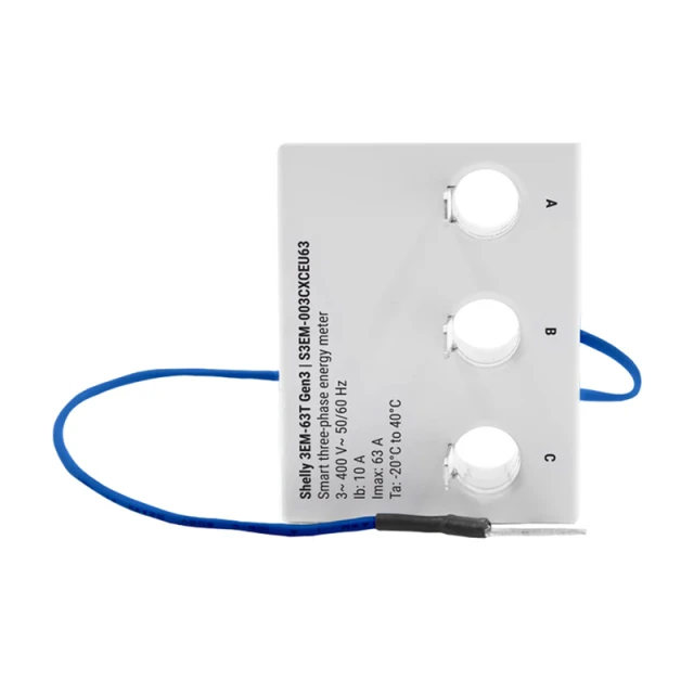 Лічильник енергії Shelly 3EM-63T Gen3 Wi-Fi (3EM-63TGen3)