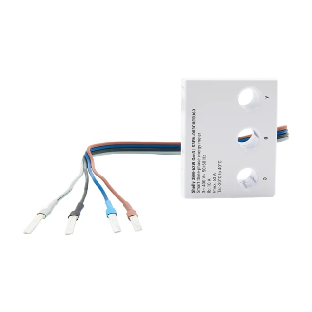 Лічильник енергії Shelly 3EM-63W Gen3 Wi-Fi (3EM-63WGen3)
