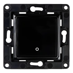 Вимикач настінний Shelly WS4 1-кнопковий Black (Wallswitch1Black)