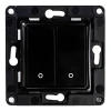 Вимикач настінний SHELLY WS 4 2-кнопковий Black (Wallswitch2Black)