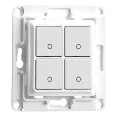 Вимикач настінний Shelly WS4 4-кнопковий White (Wallswitch4White)