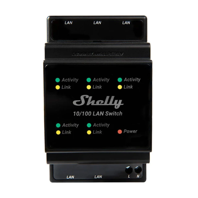 Комутатор Shelly LAN Switch 5-портовий (LANSwitch)