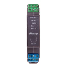 Реле Shelly Pro 2 Wi-Fi/LAN DIN 2-канальне (Pro2)