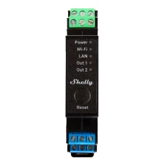 Реле Shelly Pro 2PM Wi-Fi/LAN DIN 2-канальне (Pro2PM)