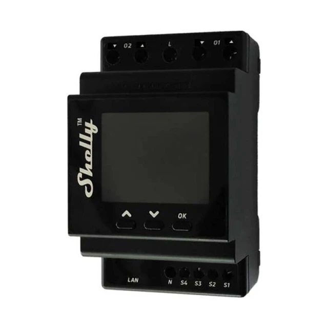 Контроллер рольставней Shelly Pro Dual Cover PM Wi-Fi DIN (ProDualCover)