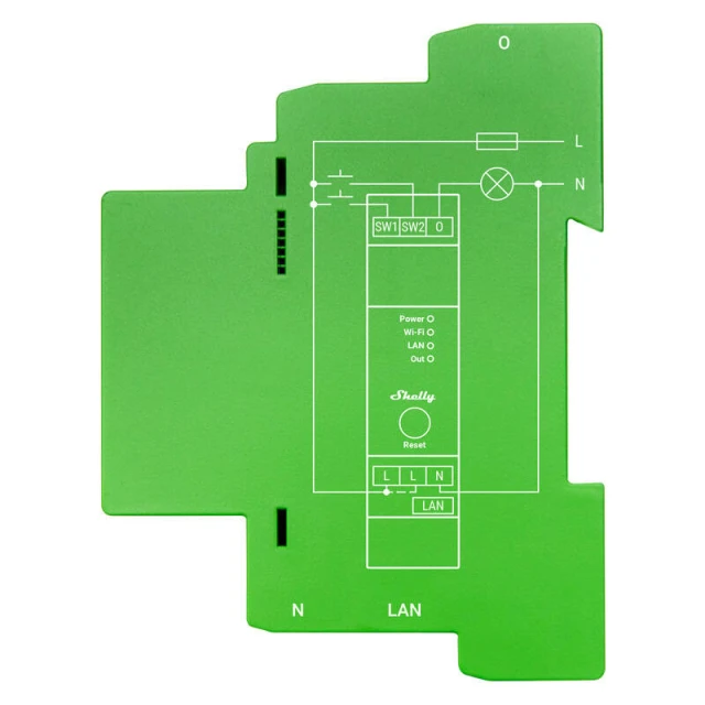 Диммер DIN Shelly Pro Dimmer 1 Wi-Fi Bluetooth (ProDimmer1)