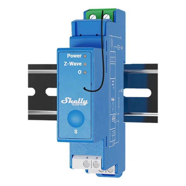 Реле Shelly Qubino Pro 1-канальне Z-Wave DIN (WavePro1)