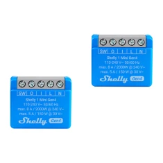 Набор 2x Реле SHELLY 1 Mini Gen4 Zigbee Matter (1MiniGen42Pack)