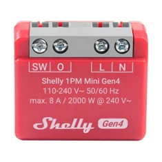 Реле Shelly 1PM Mini Gen4 Zigbee Matter (1PMMiniGen4)